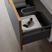 Load image into Gallery viewer, Vinnova Alicante 60&quot; Vanity in Grey with White Sintered Stone Countertop and undermount sink With Mirror- Vinnova