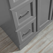 Load image into Gallery viewer, Vinnova Naples 48&quot; Vanity in Grey with Carrara White Marble Countertop Without Mirror- Vinnova