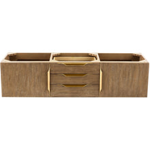 Load image into Gallery viewer, James Martin Mercer Island 59&quot; Latte Oak - Radiant Gold Double Vanity- James Martin