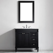 Load image into Gallery viewer, Vinnova Catania 36&quot; Vanity in Espresso with Carrara White Marble Countertop With Mirror- Vinnova