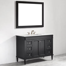 Load image into Gallery viewer, Vinnova Catania 48&quot; Vanity in Espresso with Carrara White Marble Countertop With Mirror- Vinnova