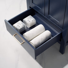 Load image into Gallery viewer, Vinnova Gela 24&quot; Vanity in Royal Blue with White Drop-In Ceramic Basin With Mirror- Vinnova