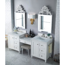 Load image into Gallery viewer, James Martin Copper Cove Encore 86&quot; Bright White Double Vanity Set