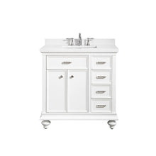Load image into Gallery viewer, Vinnova Charlotte 36" Vanity in White with Carrara Quartz Stone Top Without Mirror- Vinnova