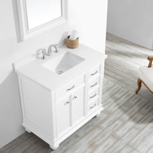 Load image into Gallery viewer, Vinnova Charlotte 36&quot; Vanity in White with Carrara Quartz Stone Top With Mirror- Vinnova