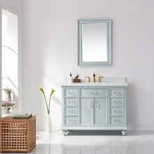 Load image into Gallery viewer, Vinnova Charlotte 48&quot; Vanity in Finnish Green with Carrara White Composite Stone Countertop Without Mirror- Vinnova