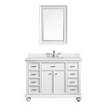 Load image into Gallery viewer, Vinnova Charlotte 48&quot; Vanity in White with Carrara Quartz Stone Top With Mirror- Vinnova