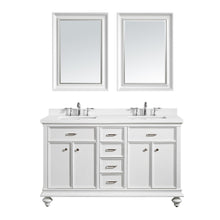 Load image into Gallery viewer, Vinnova Charlotte 60&quot; Double Vanity in White with Carrara Quartz Stone Top With Mirror- Vinnova