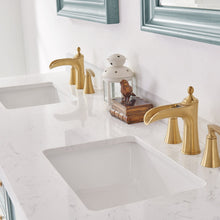 Load image into Gallery viewer, Vinnova Charlotte 72&quot; Vanity in Finnish Green with Carrara White Composite Stone Countertop With Mirror- Vinnova