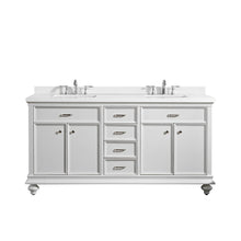 Load image into Gallery viewer, Vinnova Charlotte 72&quot; Double Vanity in White with Carrara Quartz Stone Top Without Mirror- Vinnova