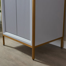 Load image into Gallery viewer, Vinnova Granada 24&quot; Vanity in Paris Grey with White Composite Grain Stone Countertop With Mirror- Vinnova