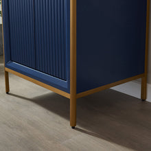 Load image into Gallery viewer, Vinnova Granada 24&quot; Vanity in Royal Blue with White Composite Grain Stone Countertop With Mirror- Vinnova