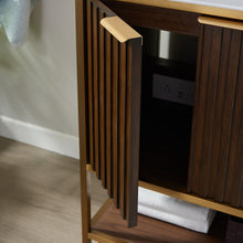 Load image into Gallery viewer, Vinnova Donostia 24&quot; Vanity in Walnut with Ceramic under-mount Sink With Mirror- Vinnova