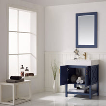 Load image into Gallery viewer, Vinnova Pavia 28” Single Vanity in Royal Blue with Acrylic under-mount Sink With Mirror- Vinnova