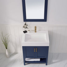 Load image into Gallery viewer, Vinnova Pavia 28” Single Vanity in Royal Blue with Acrylic under-mount Sink Without Mirror- Vinnova