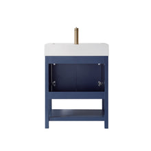 Load image into Gallery viewer, Vinnova Pavia 28” Single Vanity in Royal Blue with Acrylic under-mount Sink Without Mirror- Vinnova