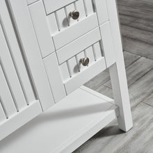 Load image into Gallery viewer, Vinnova Pavia 36” Single Vanity in White with Acrylic under-mount Sink With Mirror- Vinnova