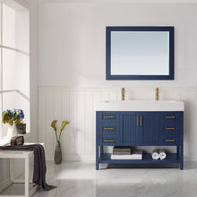 Load image into Gallery viewer, Vinnova Pavia 48” Single Vanity in Royal Blue with Acrylic under-mount Sink With Mirror- Vinnova
