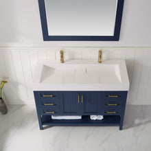 Load image into Gallery viewer, Vinnova Pavia 48” Single Vanity in Royal Blue with Acrylic under-mount Sink With Mirror- Vinnova