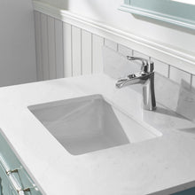Load image into Gallery viewer, Vinnova Lorna 36&quot; Single Vanity in Finnish Green and Composite Carrara White Stone Countertop With Mirror- Vinnova