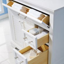 Load image into Gallery viewer, Vinnova Lorna 36&quot; Single Vanity in White and Composite Carrara White Stone Countertop With Mirror- Vinnova