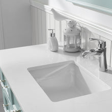Load image into Gallery viewer, Vinnova Lorna 48&quot; Single Vanity in Finnish Green and Composite Carrara White Stone Countertop Without Mirror- Vinnova