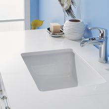 Load image into Gallery viewer, Vinnova Lorna 48&quot; Single Vanity in White and Composite Carrara White Stone Countertop Without Mirror- Vinnova