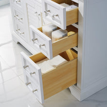 Load image into Gallery viewer, Vinnova Lorna 48&quot; Single Vanity in White and Composite Carrara White Stone Countertop With Mirror- Vinnova