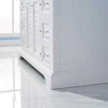 Load image into Gallery viewer, Vinnova Lorna 48&quot; Single Vanity in White and Composite Carrara White Stone Countertop Without Mirror- Vinnova