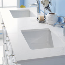 Load image into Gallery viewer, Vinnova Lorna 60&quot; Double Vanity in Finnish Green and Composite Carrara White Stone Countertop Without Mirror- Vinnova