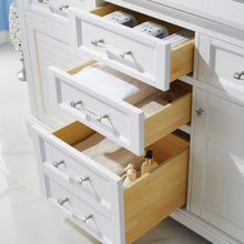 Load image into Gallery viewer, Vinnova Lorna 60&quot; Double Vanity in Finnish Green and Composite Carrara White Stone Countertop Without Mirror- Vinnova