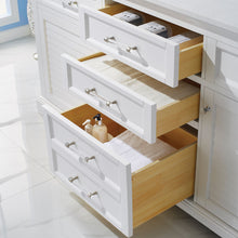 Load image into Gallery viewer, Vinnova Lorna 72&quot; Double Vanity in Finnish Green and Composite Carrara White Stone Countertop Without Mirror- Vinnova