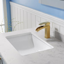 Load image into Gallery viewer, Vinnova Shannon 36&quot; Single Vanity in Paris Grey and Composite Carrara White Stone Countertop With Mirror- Vinnova