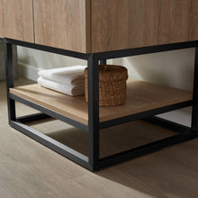 Load image into Gallery viewer, Vinnova Alistair 24B&quot; Single Vanity in North American Oak with White Grain Stone Countertop With Mirror- Vinnova