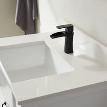 Load image into Gallery viewer, Vinnova Sevilla 30&quot; Vanity in White with White Composite Stone Countertop With Mirror- Vinnova