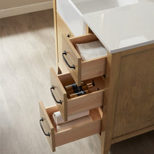 Load image into Gallery viewer, Vinnova Sevilla 36&quot; Vanity in Washed Ash with White Composite Stone Countertop With Mirror- Vinnova