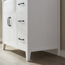 Load image into Gallery viewer, Vinnova Sevilla 36&quot; Vanity in White with White Composite Stone Countertop With Mirror- Vinnova