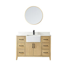 Load image into Gallery viewer, Vinnova Sevilla 48&quot; Vanity in Washed Ash with White Composite Stone Countertop With Mirror- Vinnova