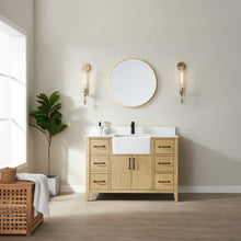 Load image into Gallery viewer, Vinnova Sevilla 48&quot; Vanity in Washed Ash with White Composite Stone Countertop With Mirror- Vinnova