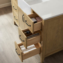 Load image into Gallery viewer, Vinnova Sevilla 48&quot; Vanity in Washed Ash with White Composite Stone Countertop With Mirror- Vinnova