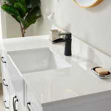 Load image into Gallery viewer, Vinnova Sevilla 48&quot; Vanity in White with White Composite Stone Countertop With Mirror- Vinnova