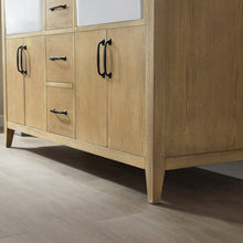 Load image into Gallery viewer, Vinnova Sevilla 60&quot; Vanity in Washed Ash with White Composite Stone Countertop With Mirror- Vinnova