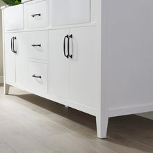 Load image into Gallery viewer, Vinnova Sevilla 72&quot; Vanity in White with White Composite Stone Countertop With Mirror- Vinnova