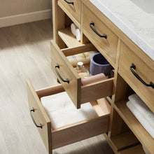 Load image into Gallery viewer, Vinnova Valencia 48&quot; Vanity in Washed Ash with White Composite Grain Stone Countertop With Mirror- Vinnova