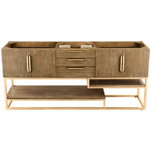 Load image into Gallery viewer, James Martin Columbia 72&quot; Latte Oak - Radiant Gold Single Vanity- James Martin