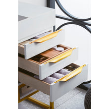 Load image into Gallery viewer, James Martin Columbia 36&quot; Glossy White - Radiant Gold Single Vanity