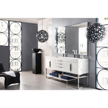 Load image into Gallery viewer, James Martin Columbia 72&quot; Glossy White Double Vanity