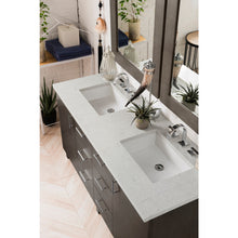 Load image into Gallery viewer, James Martin Metropolitan 60&quot; Silver Oak Double Vanity