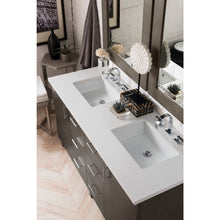 Load image into Gallery viewer, James Martin Metropolitan 60&quot; Silver Oak Double Vanity