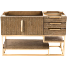 Load image into Gallery viewer, James Martin Columbia 48&quot; Latte Oak - Radiant Gold Single Vanity- James Martin